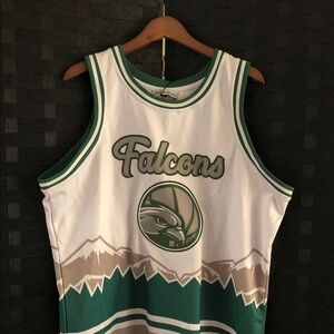Falcons Green and White Basketball Tank Top